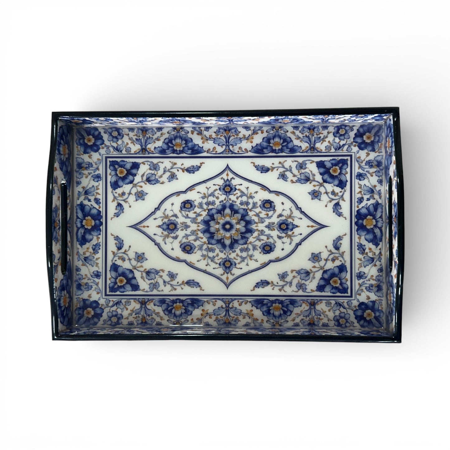 Blue Pottery Serving Tray