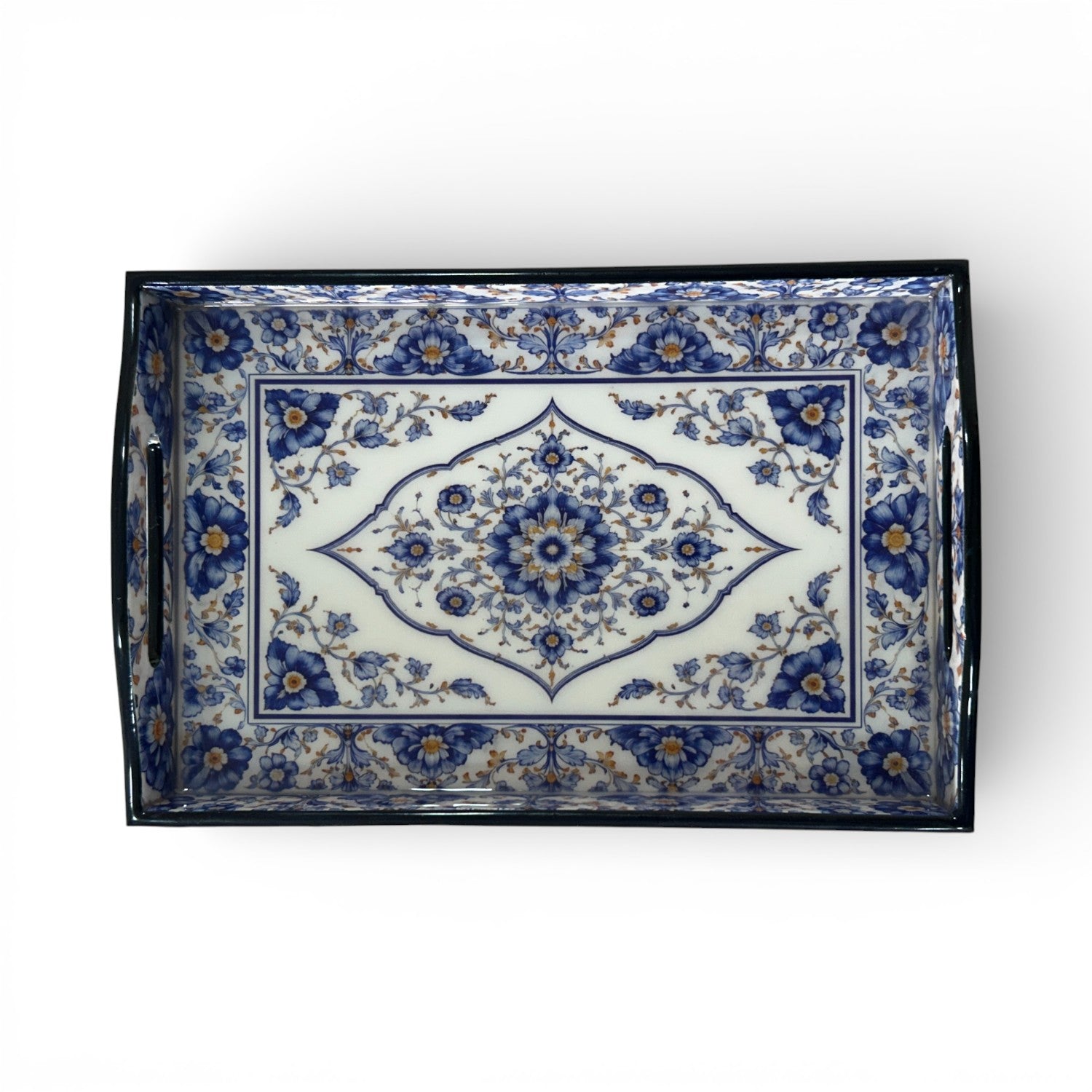 Blue Pottery Serving Tray