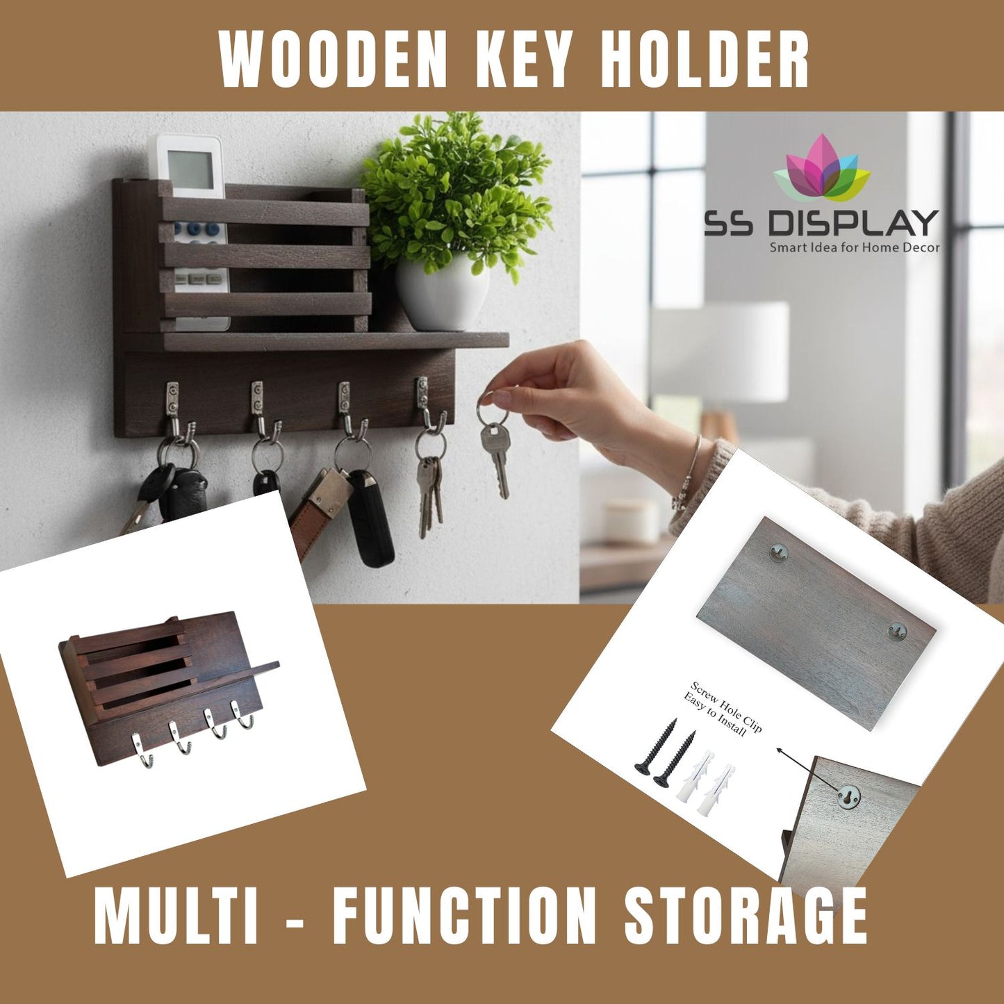 Wood Key Holder
